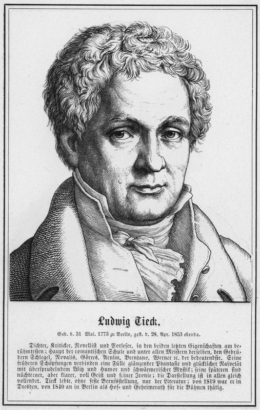 Ludwig Tieck (gravür) by German School