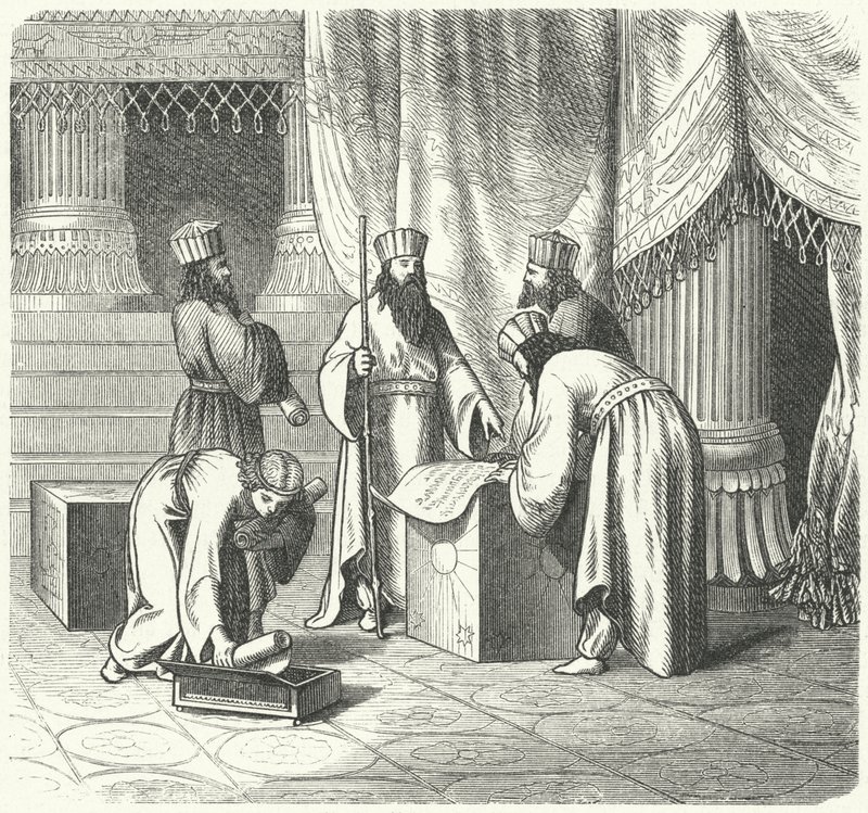 Magi, Farsça Zerdüşt rahipler (gravür) by German School