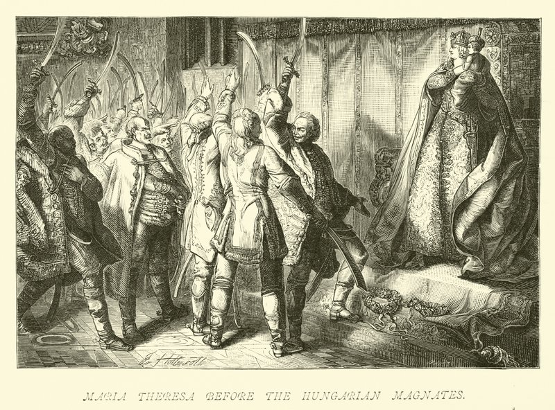 Macar kodamanlarından önce Maria Theresa by German School