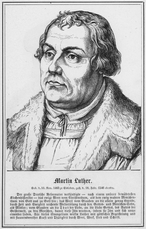 Martin Luther (gravür) by German School