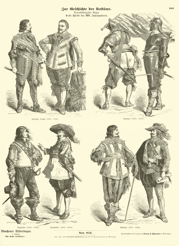 17. yüzyılın ilk yarısının erkek kostümleri by German School