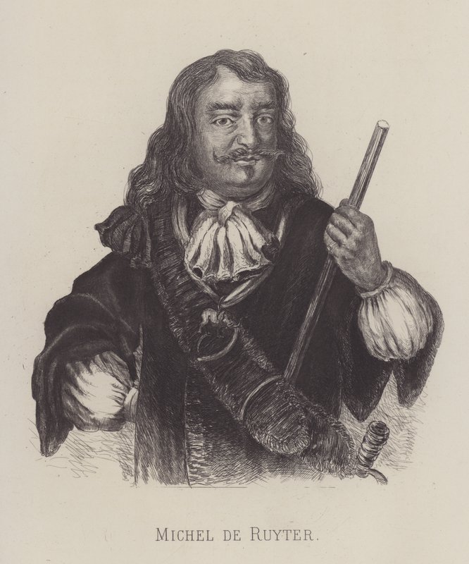Michiel de Ruyter, Hollandalı amiral (litografi) by German School