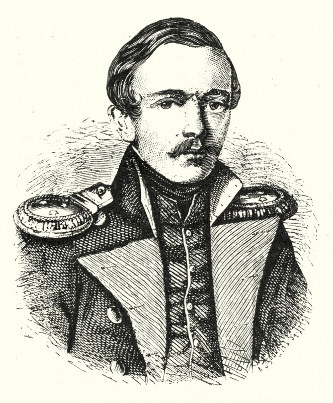 Mikhail Lermontov, Rus şair, yazar ve ressam by German School