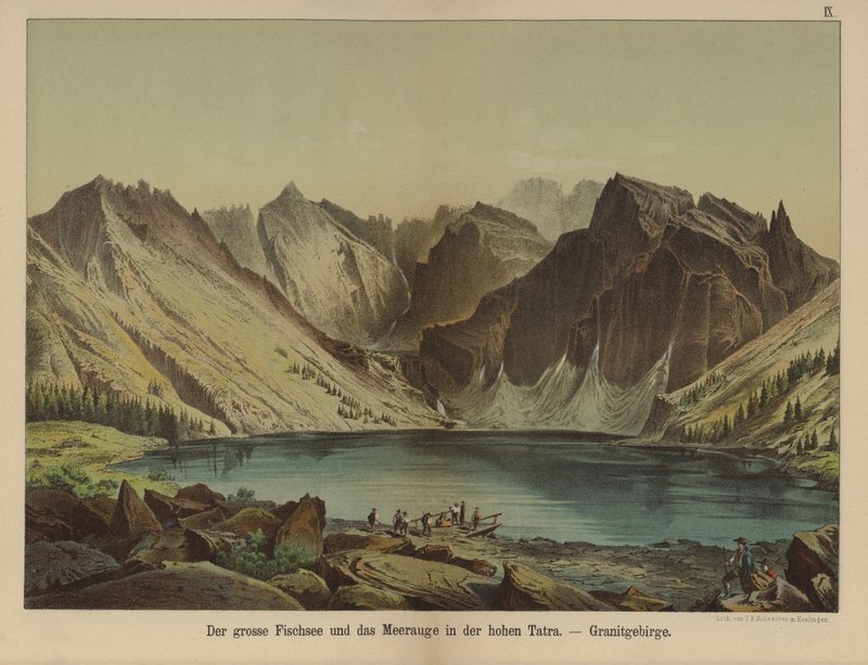 Morskie Oko, granit Yüksek Tatra Dağları