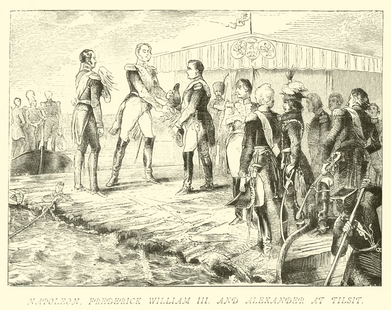 Napolyon, Frederick William III ve Alexander, Tilsit