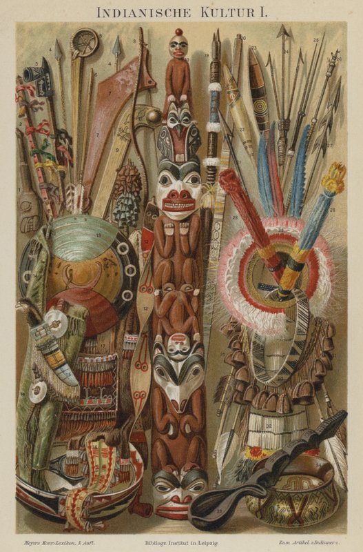 Kızılderili kültürel eserleri by German School