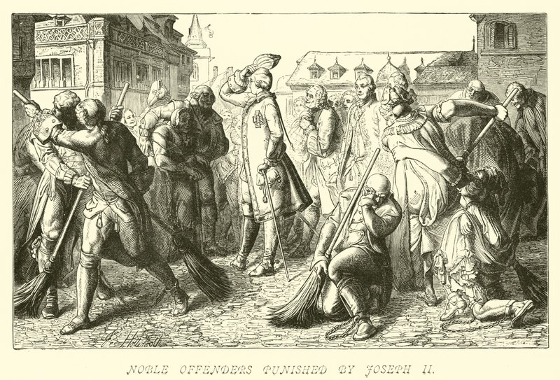 Joseph II tarafından cezalandırılan soylu suçlular by German School