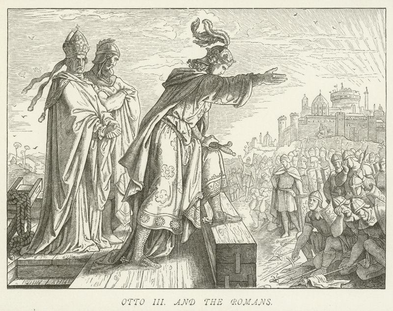 Otto III ve Romalılar by German School