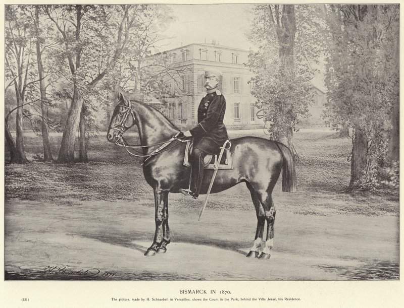 1870 yılında Otto von Bismarck by German School