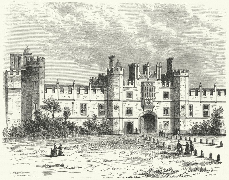 Whitehall Sarayı, Londra (gravür) by German School