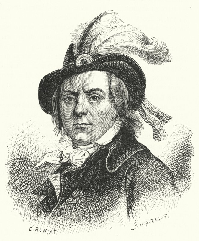 Paul Barras, Devrim'in Fransız politikacısı (gravür) by German School
