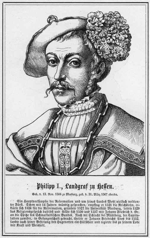 Philip I, Hessen Landgrave (gravür) by German School