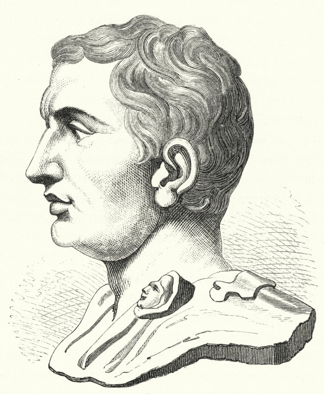 Pompey the Great, Romalı politikacı ve asker (gravür) by German School
