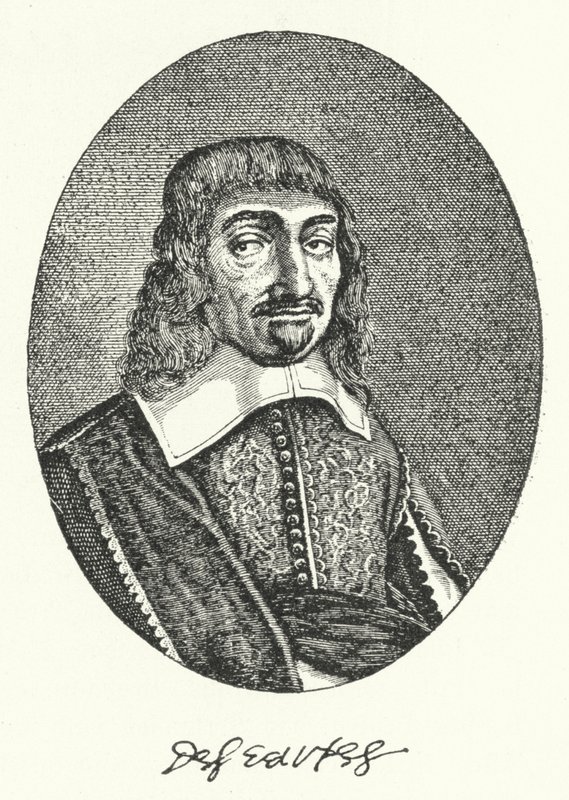 Rene Descartes, Fransız filozof (gravür) by German School