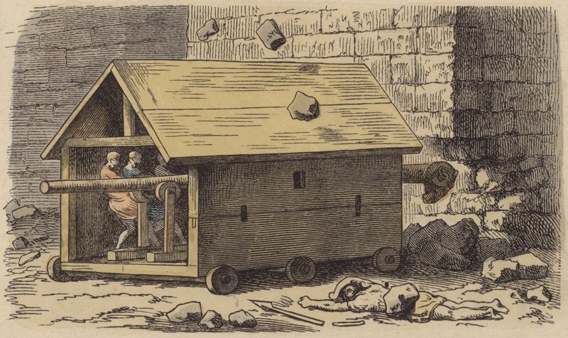 Roma koçbaşı (renkli gravür) by German School
