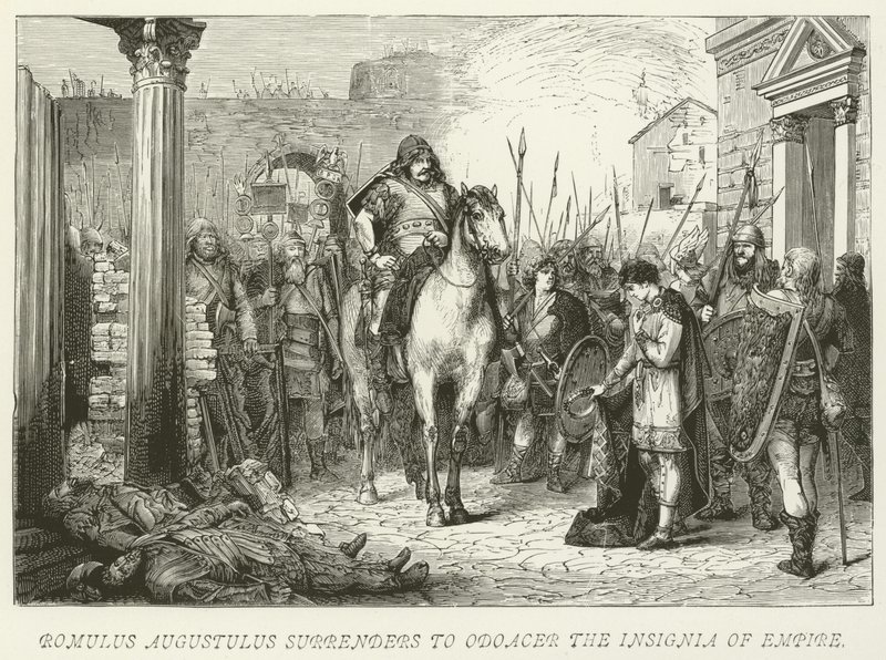 Romulus Augustulus İmparatorluğun Nişanı Odoacer