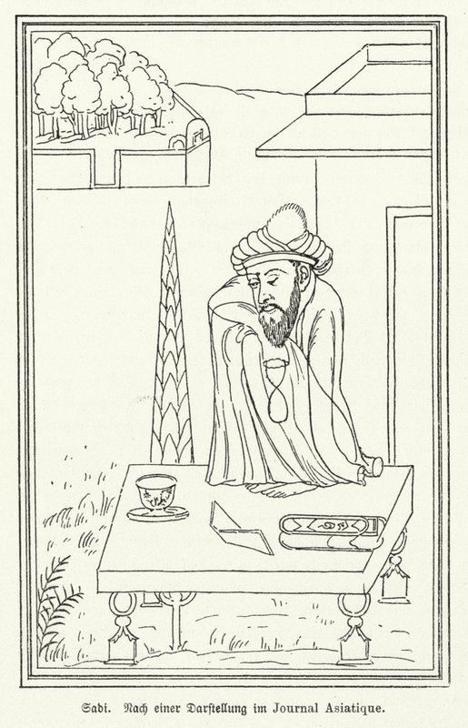 Saadi Şirazi, İranlı şair by German School