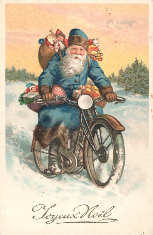 Noel Baba bir motosiklet üzerinde by German School