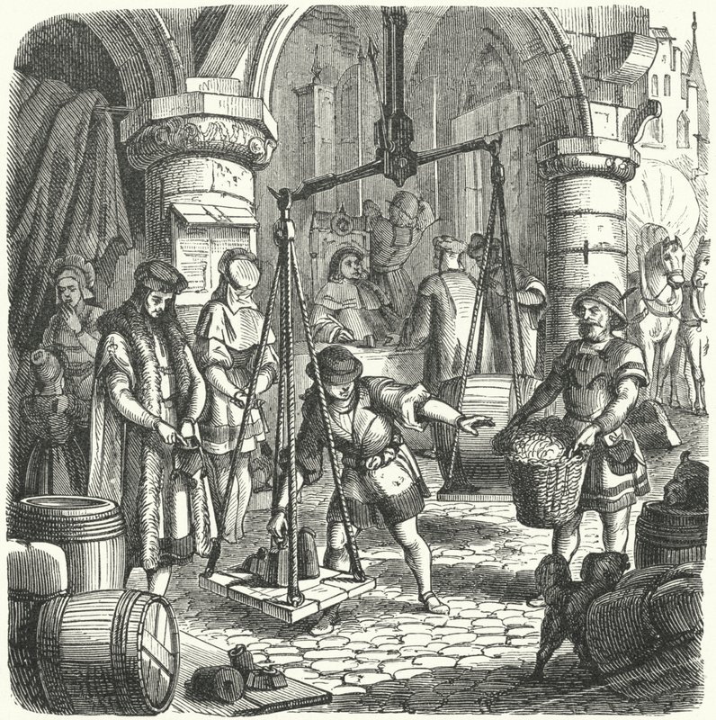 Bir Alman şehrinde sahne by German School