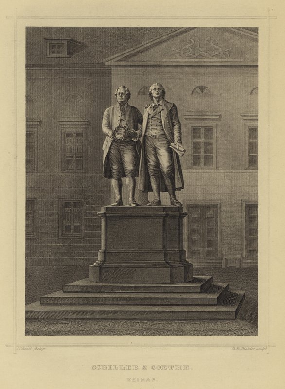 Schiller ve Goethe, Weimar by German School
