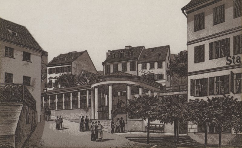 Schlossbrunn (taş) by German School