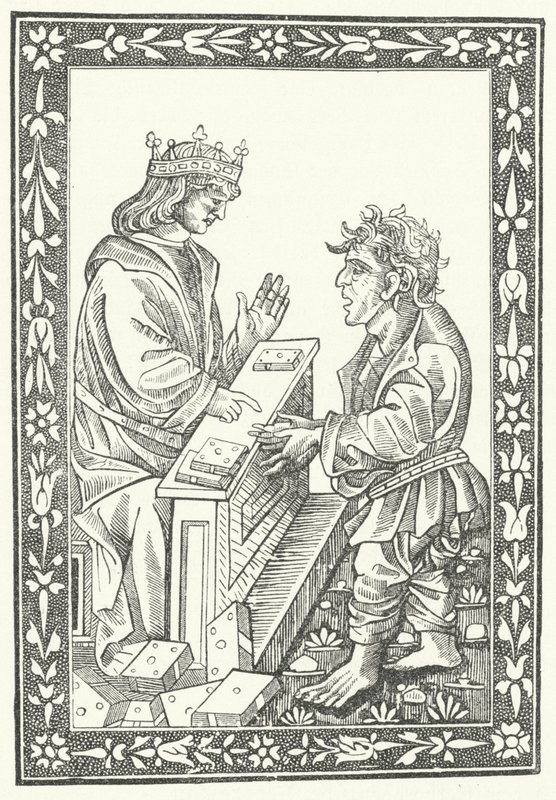 Solomon ve Marcolf (gravür) by German School