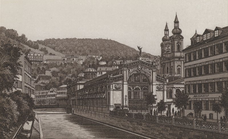 Sprudel-Colonnade (lito) by German School