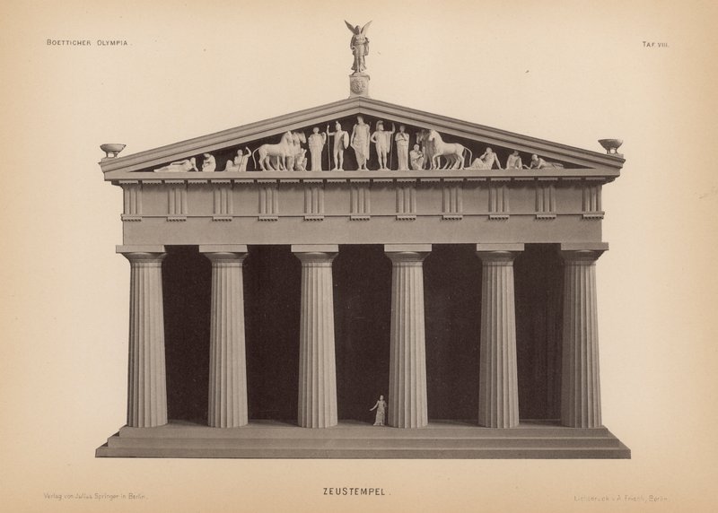Zeus Tapınağı, Olympia, Yunanistan (lito) by German School