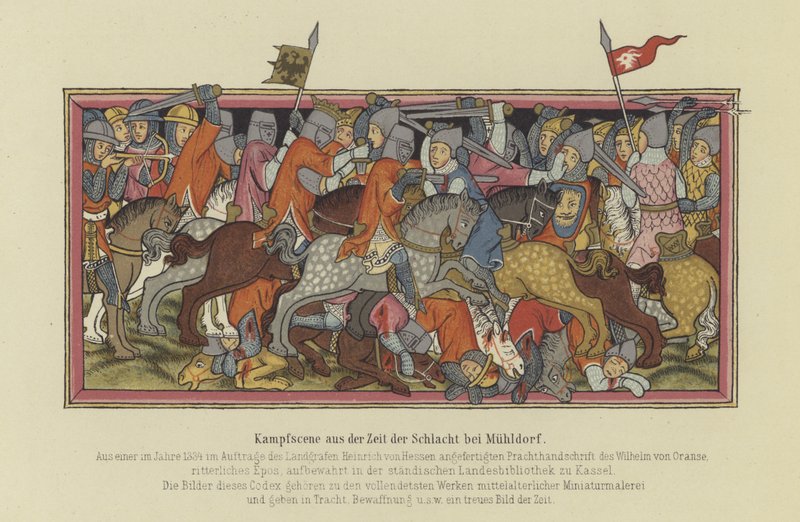 Muhldorf Savaşı, 1322 by German School