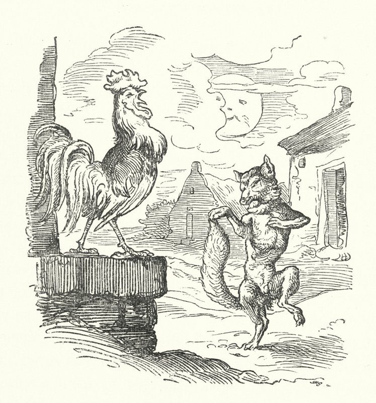 Horoz Ve Tilki (gravür) by German School