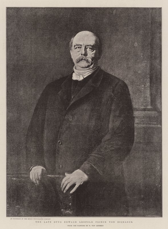 Geç Otto Edward Leopold Prens von Bismarck (lito) by German School