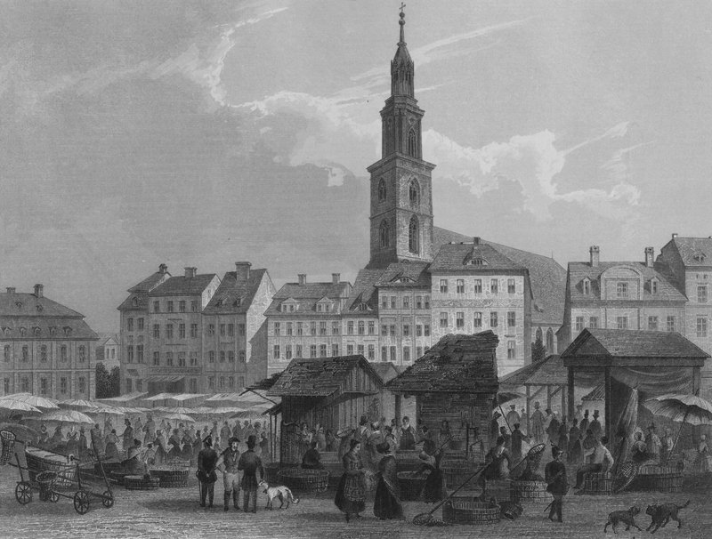 Neumarkt, Berlin (çelik oyma) by German School