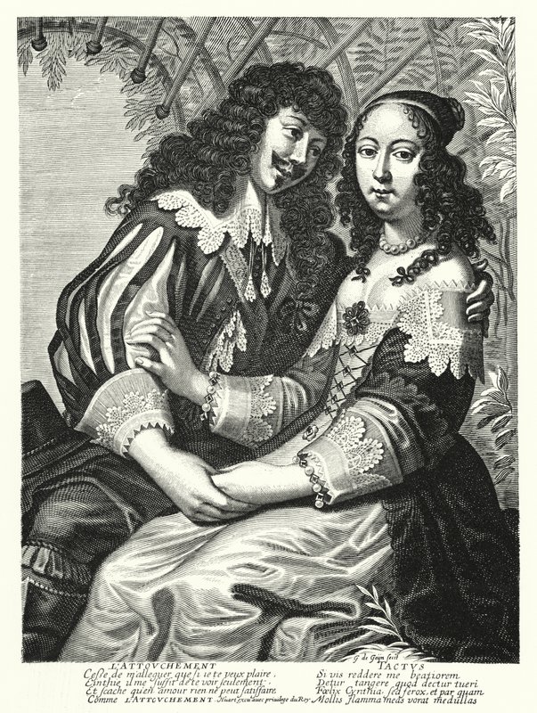 Yeni evliler (gravür) by German School
