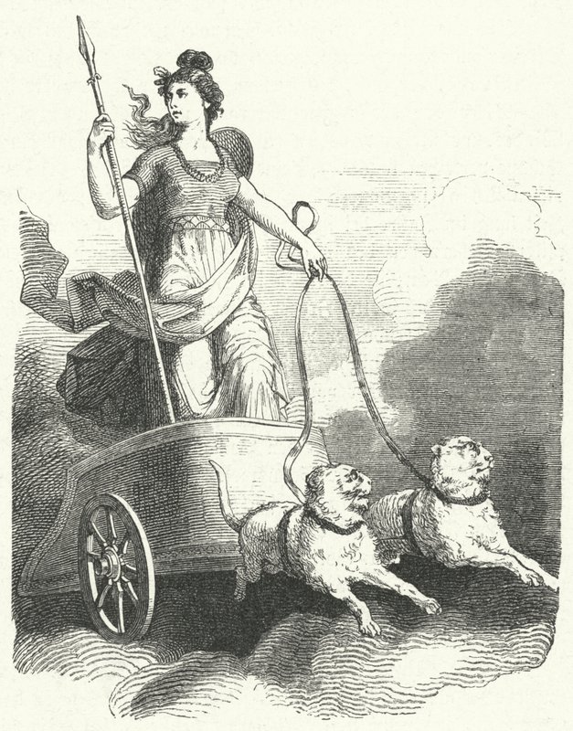 İskandinav tanrıçası Freyja (gravür) by German School