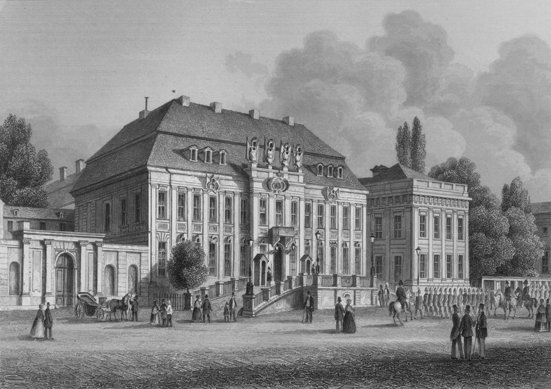 Kraliyet Sarayı, Berlin (çelik oyma) by German School