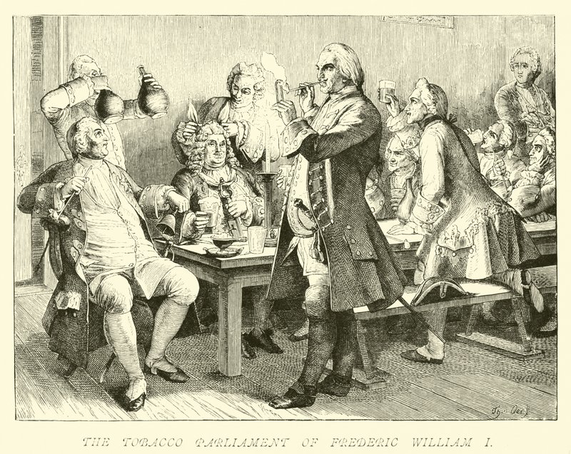 Frederick William I Tütün Parlamentosu by German School