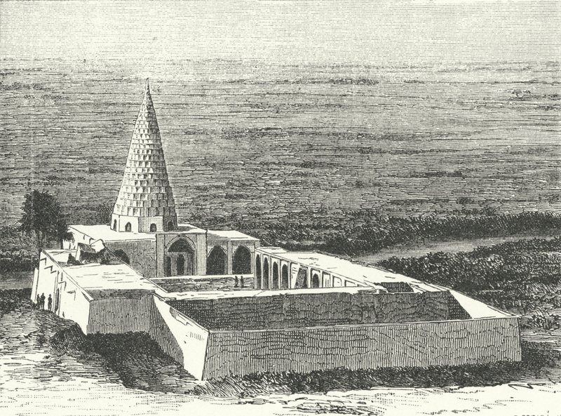 Daniel peygamberin mezarı Susa, İran (gravür) by German School
