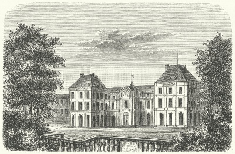 Tuileries Sarayı, Paris, 1799 (gravür) by German School