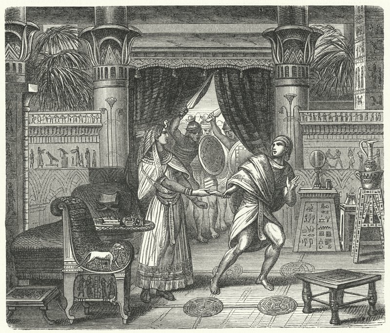 Firavun kızının hayal kırıklığı (gravür) by German School