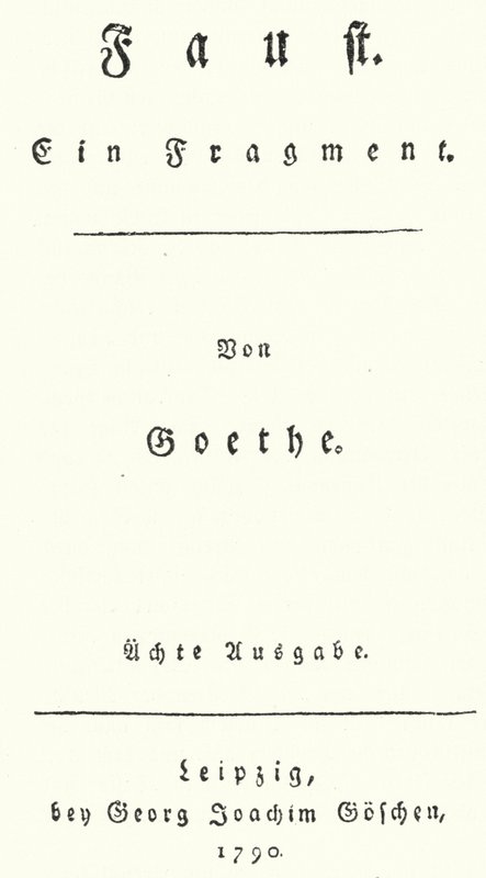 Johann Wolfgang Von Goethe