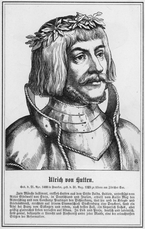 Ulrich von Hutten (gravür) by German School