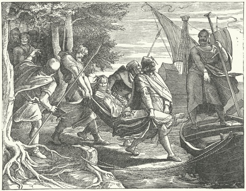 Danimarka Kralı II. Valdemar, Schwerin Kontu I. Henry tarafından esir alındı. by German School