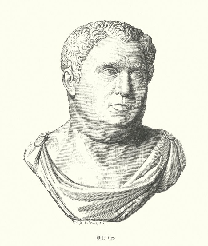 Vitellius, Roma imparatoru (gravür) by German School