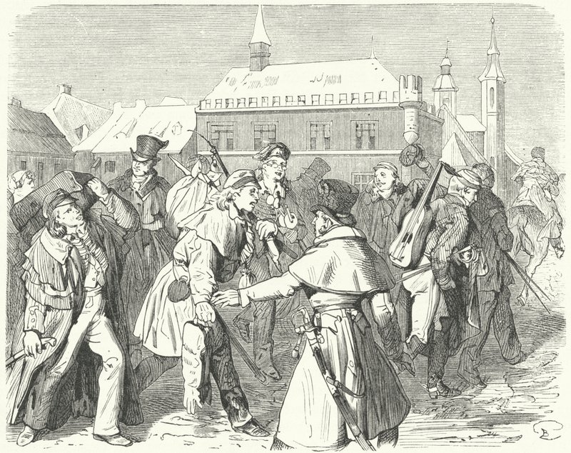 Almanya, Göttingen Üniversitesi öğrencileri tarafından yürüyüş by German School