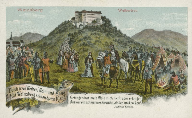 Weinsberg, Almanya (renkli taş) by German School