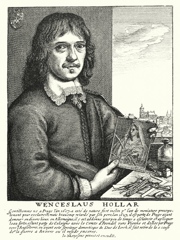 Wenceslaus Hollar, Bohem ressam, etcher ve illüstratör (gravür) by German School