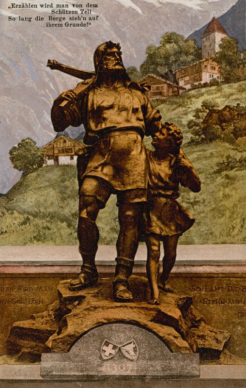 William Tell oğluyla by German School