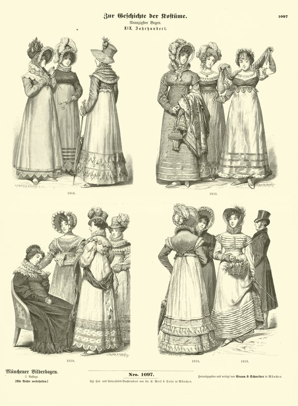 Kadın kostümü, 19. yy by German School