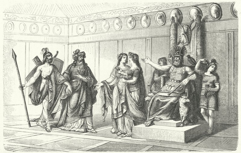 Wotan, şiir ve şarkı tanrısı Bragi