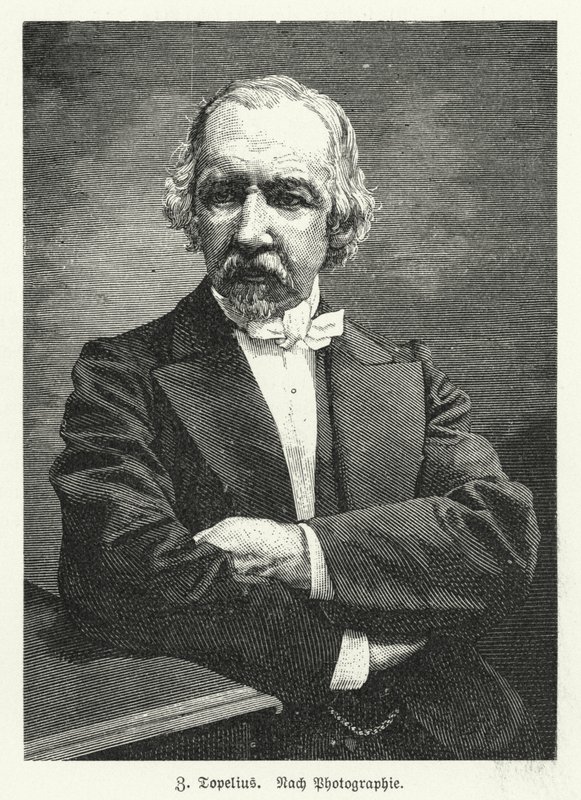 Zachris Topelius, İsveççe konuşan Fin romancı, şair, gazeteci ve tarihçi (lito) by German School